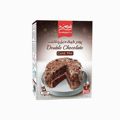 پودر کیک دبل چاکلت فرمند وزن 500 گرم