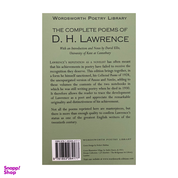 کتاب The Complete Poems of D.H. Lawrence انتشارات وردز ورث ادیشن