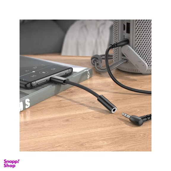 مبدل AUX OTG به USB-C بروفون مدل BV15