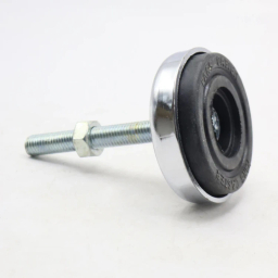 پایه ضربه گیر مدل کف لاستیکی کد YP-NIKEL CHROME-94MM/12MM