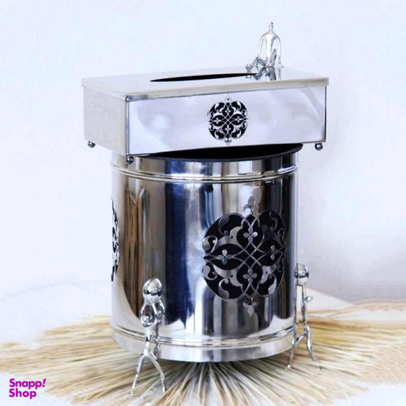 ست سطل زباله و دستمال کاغذی سالی نو کد 80015S