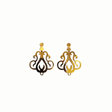 گوشواره طلا 18 عیار زنانه امیران برزین آریا کد 1085