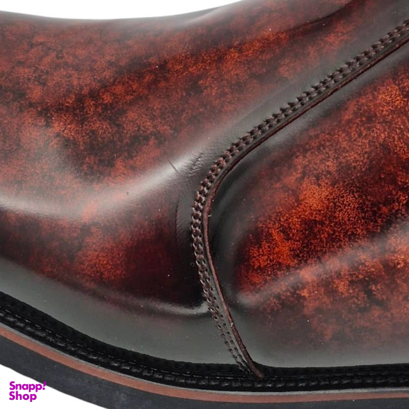 بوت مردانه چرم ریباری مدل X1 رنگ قهوه ای عسلی