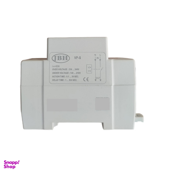 محافظ ولتاژ تک فاز دیجیتال جی بی اچ کد JBH/VP-S/1PH/63A