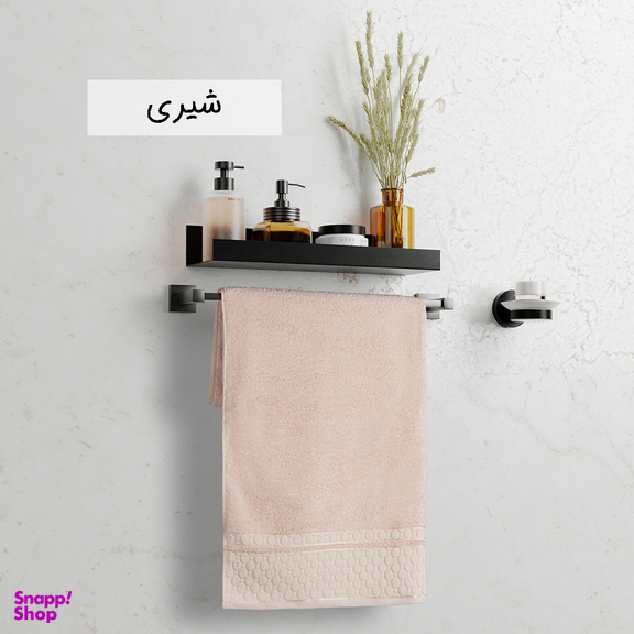 حوله حمام بهباف آذر طرح امرالد سایز 100×150 سانتی متر