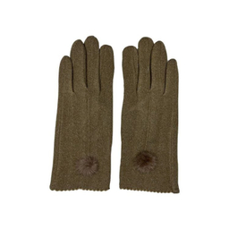 دستکش زنانه مدل پوم دار کد 8108