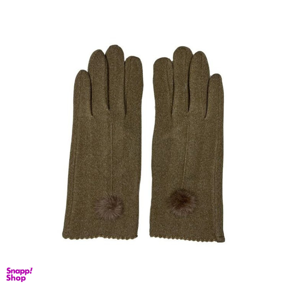 دستکش زنانه مدل پوم دار کد 8108