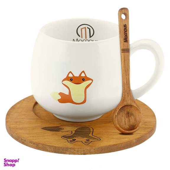 ست ماگ مکنوس کد 1008 همراه با قاشق وزیرلیوانی