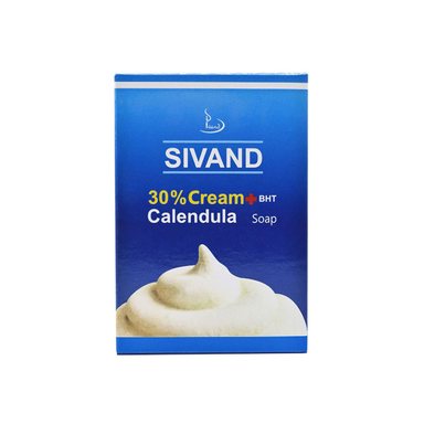 صابون سیوند مدل Calendula و Cream 30% وزن ۹۰ گرم
