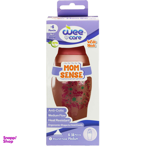 شیشه شیر وی کر مدل Mom Sense کد B324 حجم 300 میلی لیتر
