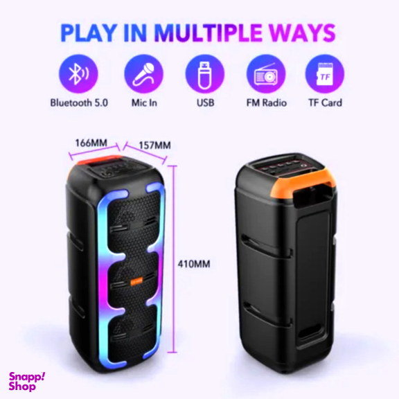 اسپیکر بلوتوثی قابل حمل پرودا مدل Bom Box 800