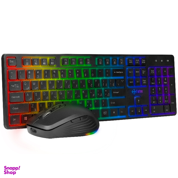 ماوس و کیبورد بی سیم مخصوص بازی فاطر مدل Fater CWR-7000B