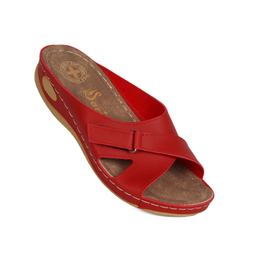 دمپایی زنانه سارینا مدل پردیس کد 87 رنگ قرمز