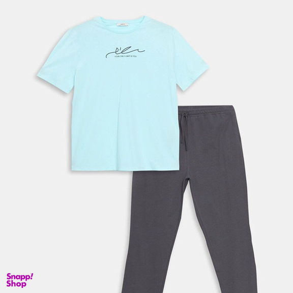 ست تیشرت آستین کوتاه و شلوار راحتی مردانه ال سی وایکیکی مدل Onluy