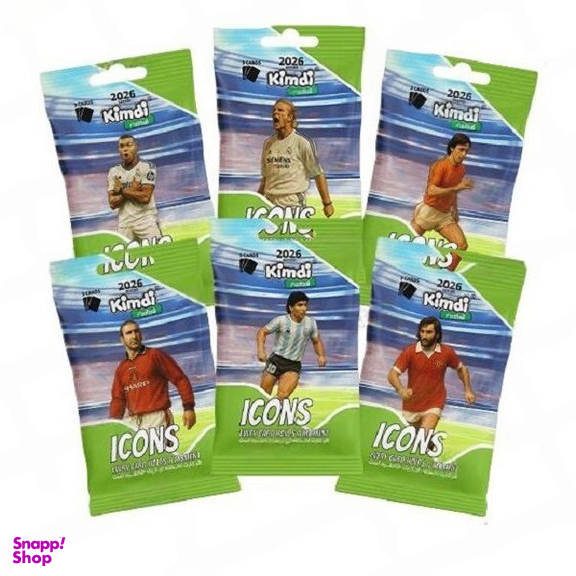 اسباب بازی شانسی کیمدی مدل فوتبال آیکنز 2026 icons بسته 6 عددی