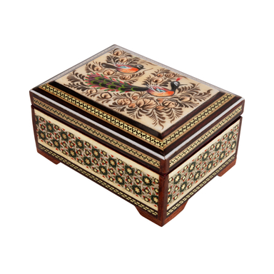 جعبه جواهرات خاتم کاری خادم ملت کد 922