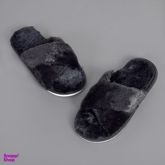 دمپایی روفرشی پولیشی زنانه نیکتا مدل ضربدری رنگ مشکی