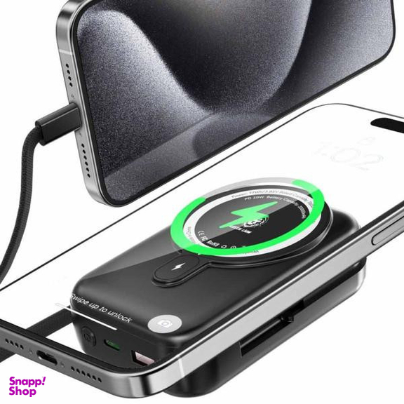 پاوربانک 22.5 وات گرین لاین مدل Monaco MagSafe ظرفیت 20000 میلی آمپر ساعت