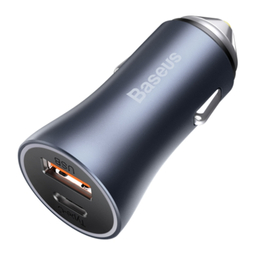 شارژر فندکی بیسوس مدل tzccjd-0g به همراه کابل تبدیل USB-C