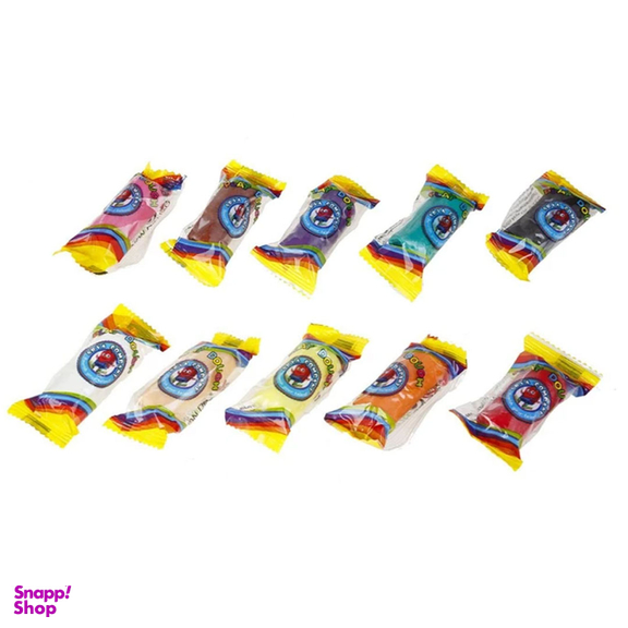 خمیر بازی 10 رنگ سطلی آریا به همراه دی وی دی کد 1068