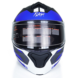 کلاه کاسکت فک متحرک فلش مدل 935sv white/blue