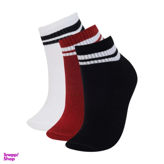 جوراب زنانه ال سی وایکیکی مدل Trainer بسته 3 جفتی