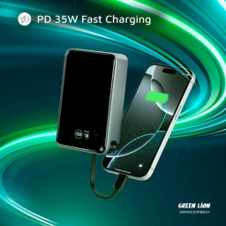 پاوربانک گرین لاینر مدل MADRID 20 GNMAD20PBKGY ظرفیت 20000 میلی آمپر ساعت