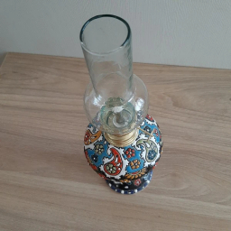 چراغ گرد سوز میناکاری سفالی کد M99