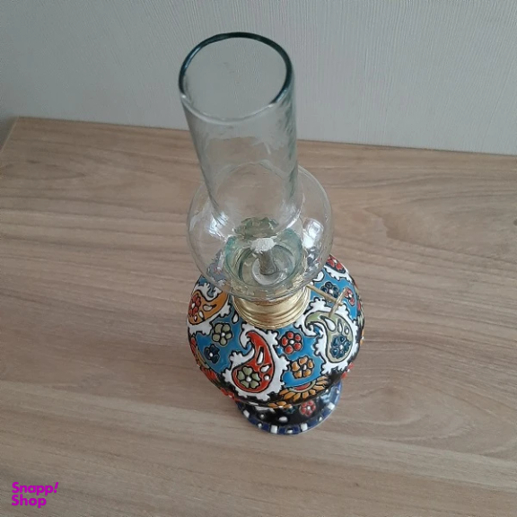 چراغ گرد سوز میناکاری سفالی کد M99