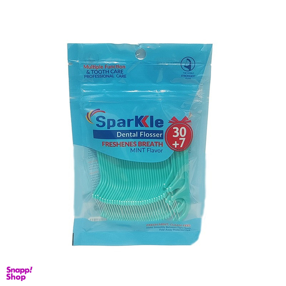 نخ دندان اسپارکل مدل کمانی بسته 37 عددی