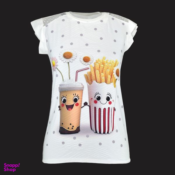 تیشرت آستین کوتاه زنانه مدل M3935