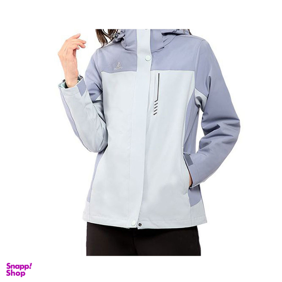 کاپشن دوپوش زنانه هامتو مدل 26C960B رنگ یاسی سبز