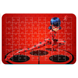 پازل 54 تکه اطلس آبی طرح کارتون دختر کفشدوزکی مدل P1655