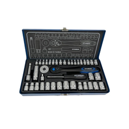 آچار بکس هیوندای مدل HT-9140 مجموعه 40 عددی