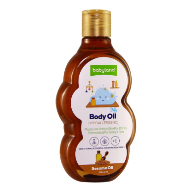 روغن نرم کننده بدن کودک بیبی لند مدل Sesame Oil