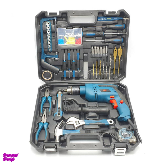 دریل چکشی باس مدل BS-5835 مجموعه 100 عددی