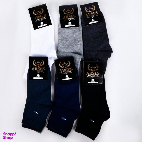 جوراب مردانه آرسس مدل نیم ساق کد 511 بسته 6 عددی