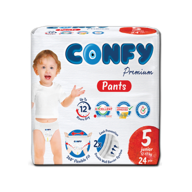 پوشک شورتی کانفی سایز 5 بسته 24 عددی