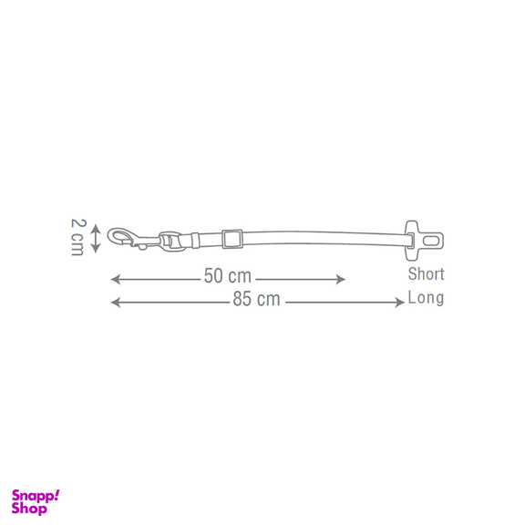 کمربند ماشین سگ و گربه مدل نیناپت کد 1 سایز 1