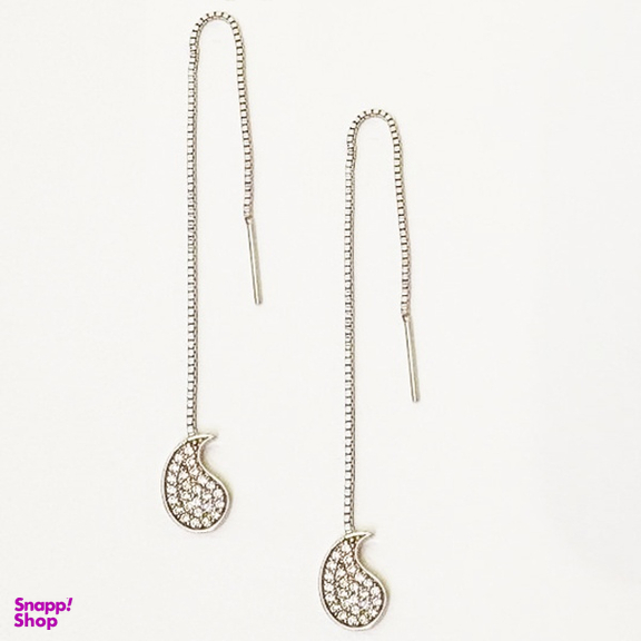 گوشواره نقره زنانه گیرا مدل بخیه G0666