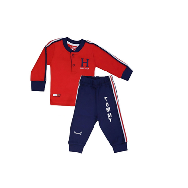 ست تیشرت و شلوار نوزادی به‌ آوران طرح تامی