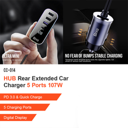 شارژر فندکی 107 وات بیوا مدل CC-014