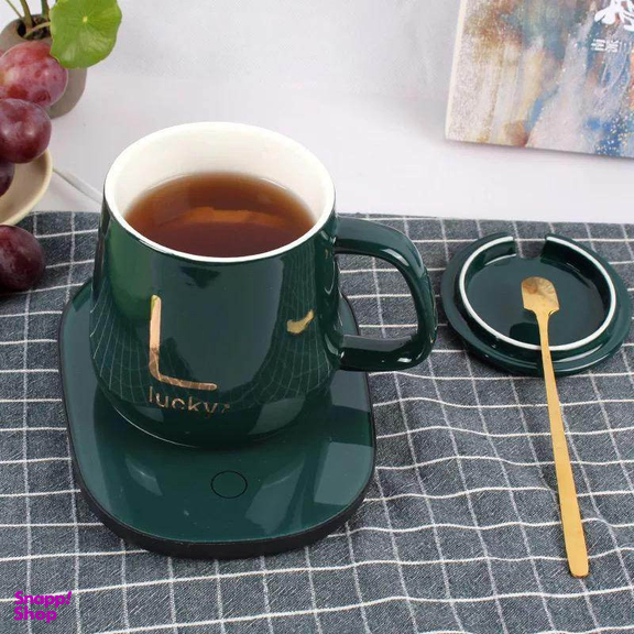 ماگ حرارتی لاکی مدل Temperature Plus به همراه صفحه گرم کن برقی