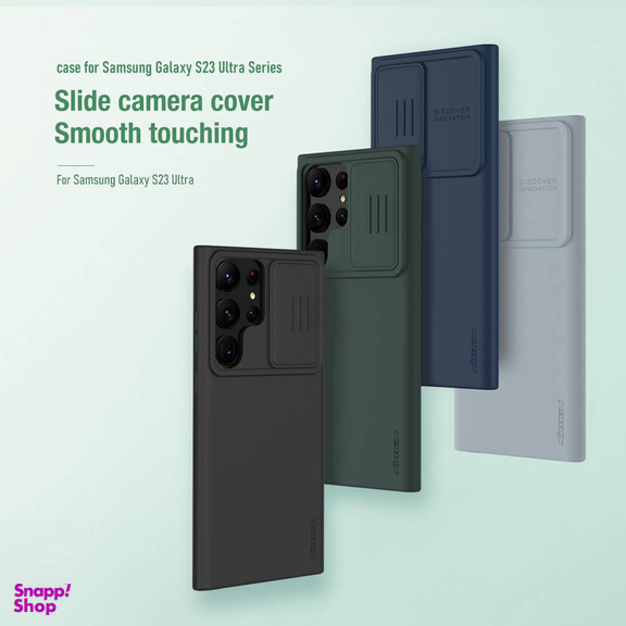 کاور نیلکین مدل CamShield Silky Silicon مناسب برای گوشی موبایل سامسونگ Galaxy S23 Ultra