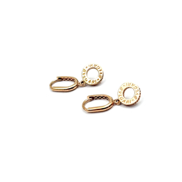 گوشواره طلا 18 عیار زنانه مدل بولگاری کلیپسی کد 133004