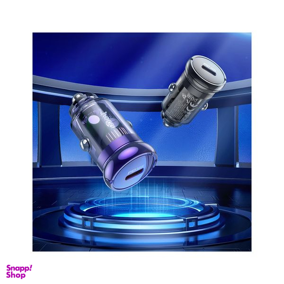 شارژر فندکی 30 وات هوکو مدل Z53 به همراه کابل تبدیل لایتنینگ