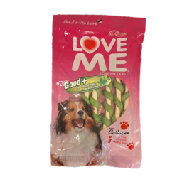 تشویقی سگ لاو می مدل دور پیچ چای سبز نرم وزن 80 گرم