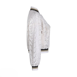 کت زنانه گره استایل مدل قوی سپید رنگ سفید