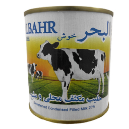 دسر شیر تغلیظ شده شیرین البحر وزن 387 گرم