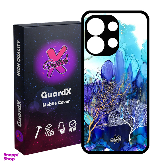 کاور گارد ایکس طرح آبرنگی مدل Glass10292 مناسب برای گوشی موبایل شیائومی Redmi Note 13 4G